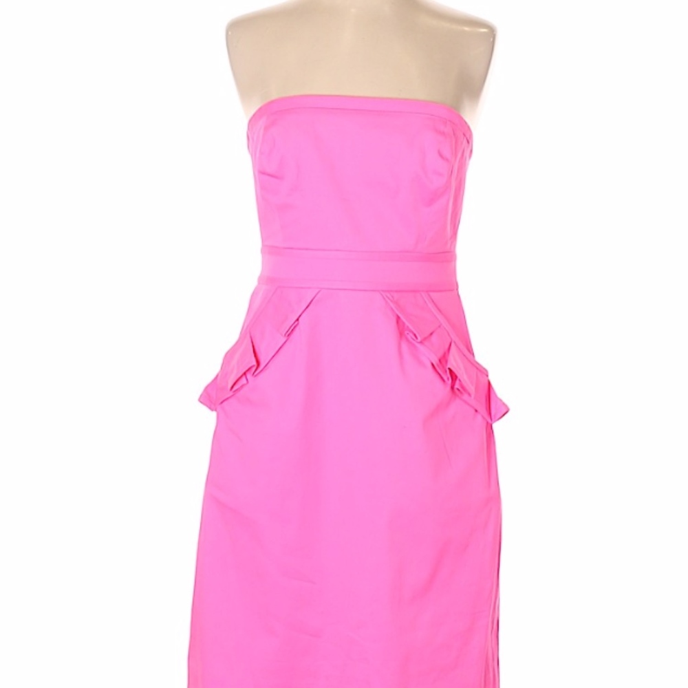 NWT J.Crew neon pink dress!
